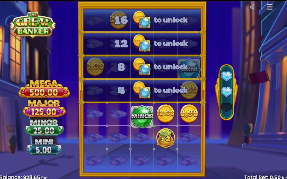 Free Spins-läget med startrutnät
